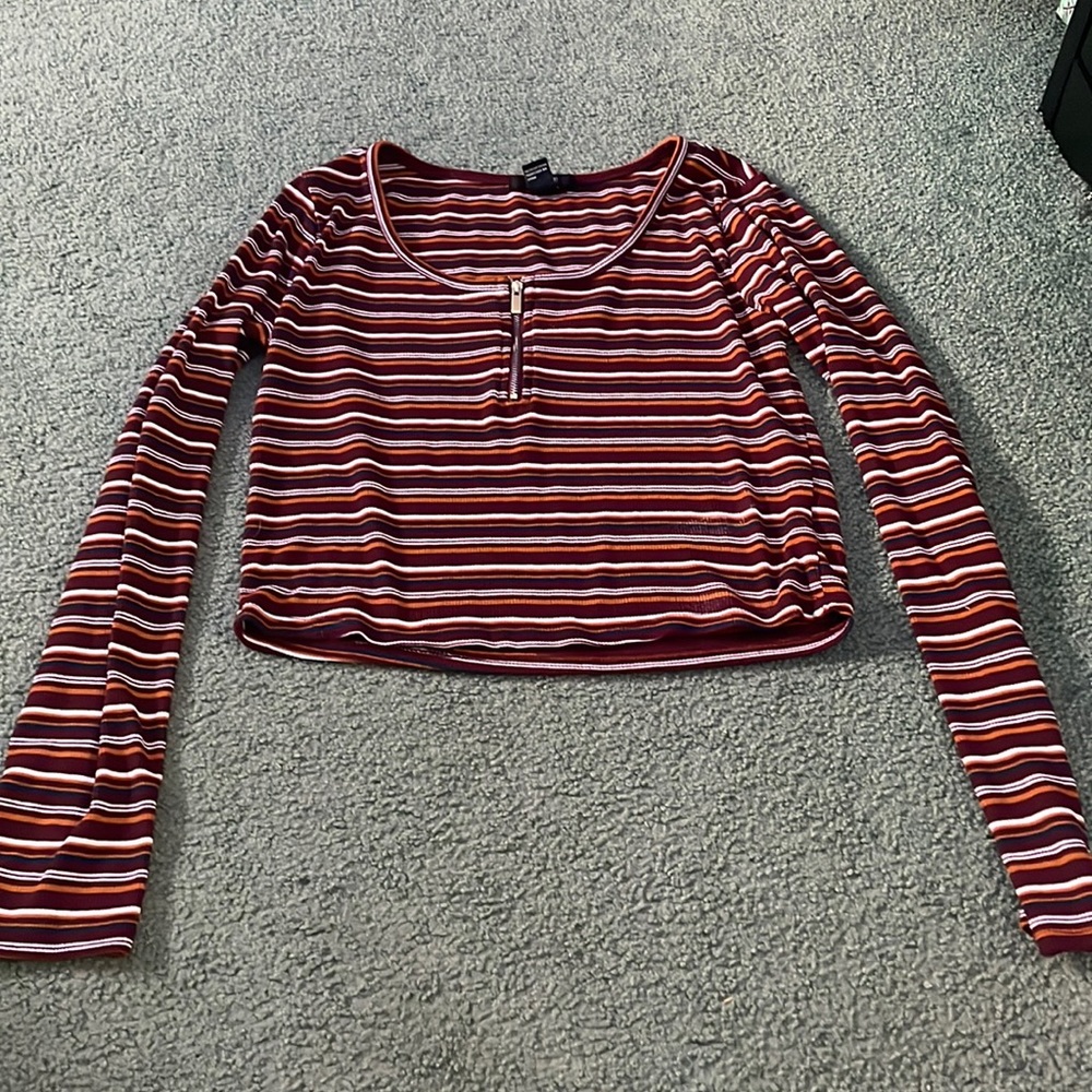 Forever 21 striped long sleeve tee